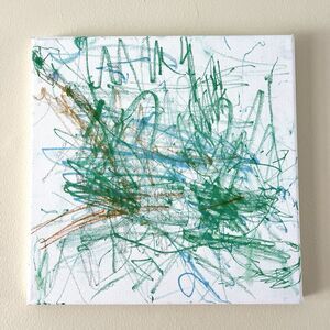 🖼️ Original Toddler Art Untrained Artist Primitive Abstract Style Gag Gift 🌪️